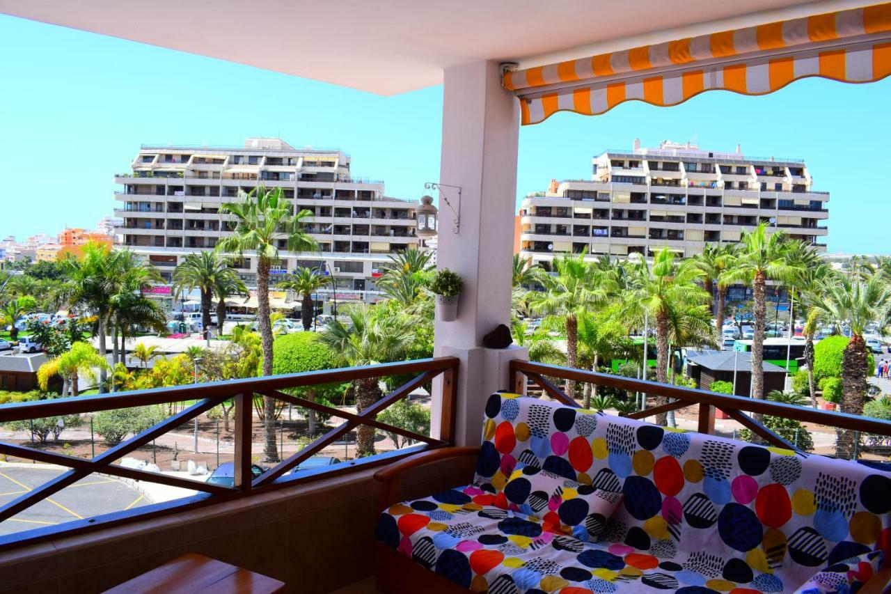 Sunny Summerland Los Cristianos, Ap With City And Ocean View Лос Кристианос Екстериор снимка