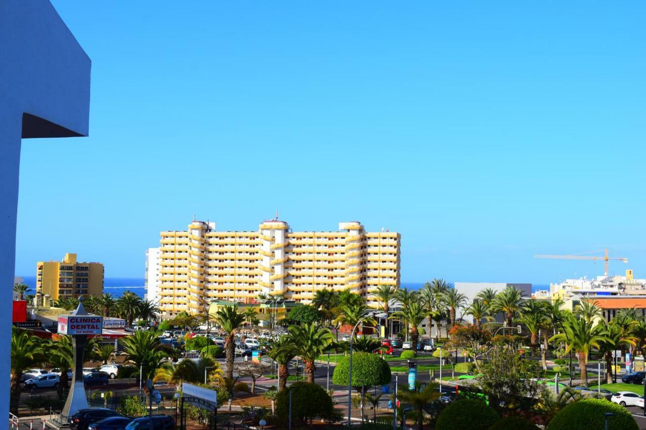 Sunny Summerland Los Cristianos, Ap With City And Ocean View Лос Кристианос Екстериор снимка